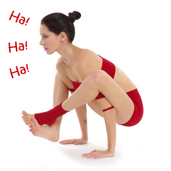Frau in Yoga-Haltung
